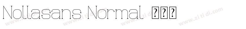 Nollasans Normal字体转换